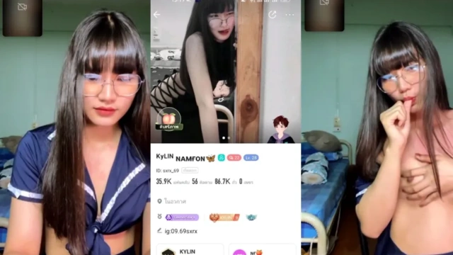 คลิปหลุด Mlive สาวหมวยใส่แว่นเปิดกล้องคอลเสียวตั้งกล้องเต้นยั่วๆ ก่อนมานั่งขยำนมโชว์ให้ดูเสียวๆเห็นแล้วน่าโดนกระแทกหีรัวๆ