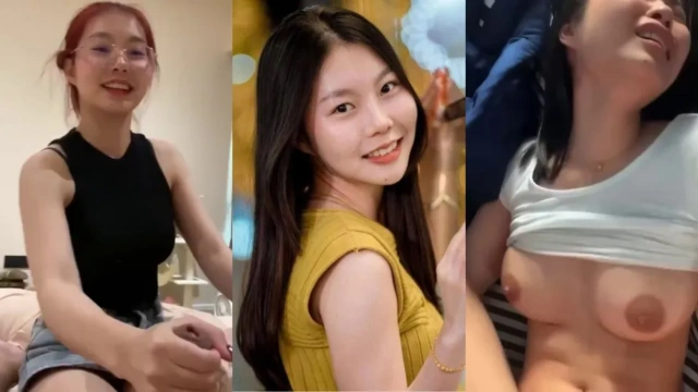 หลุดน้องแว่น ผมแดงใส่เสื้อเหลือง ยิ้มหวานให้แฟนหนุ่มแล้วชักว่าวให้แบบเสียวๆ ก่อนน้องจะขึ้นเอาหีตอดควยแบบเสียวสุดๆ